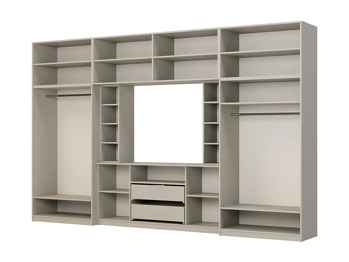 Meuble de séjour complet avec grandes armoires et rangements hauts mur de rangement DAKO – Direct fabricant EMEBLAST