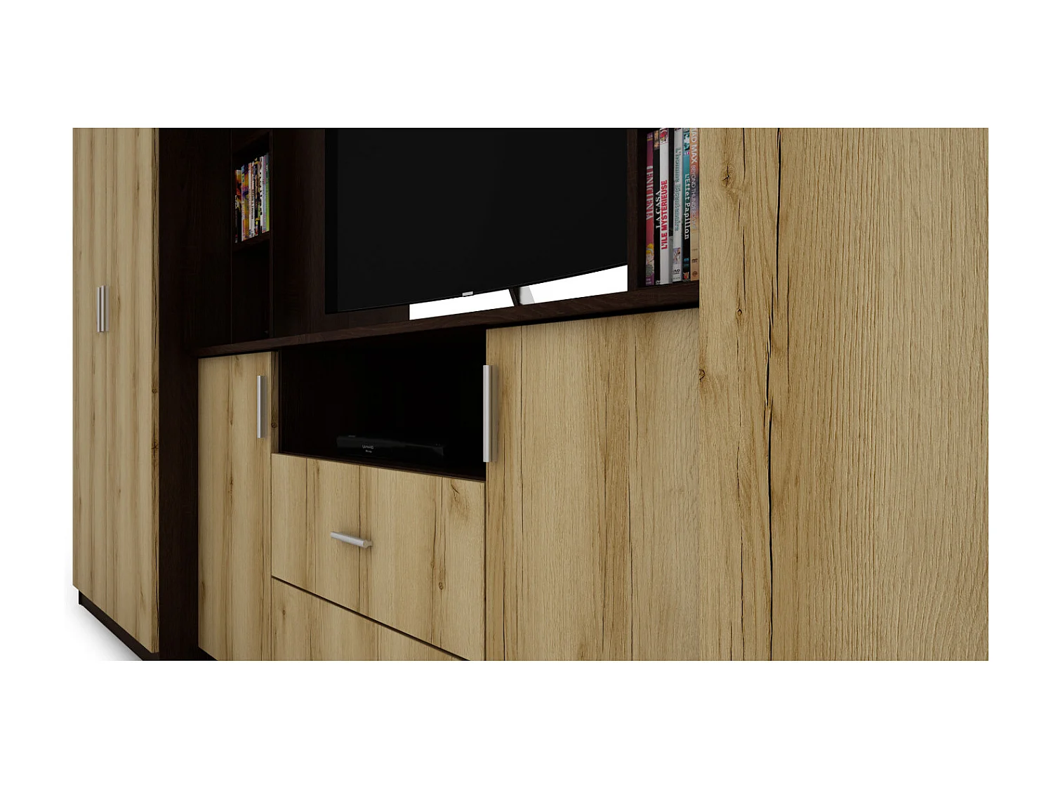 Meuble de séjour complet avec grandes armoires et rangements hauts mur de rangement DAKO – Direct fabricant EMEBLAST