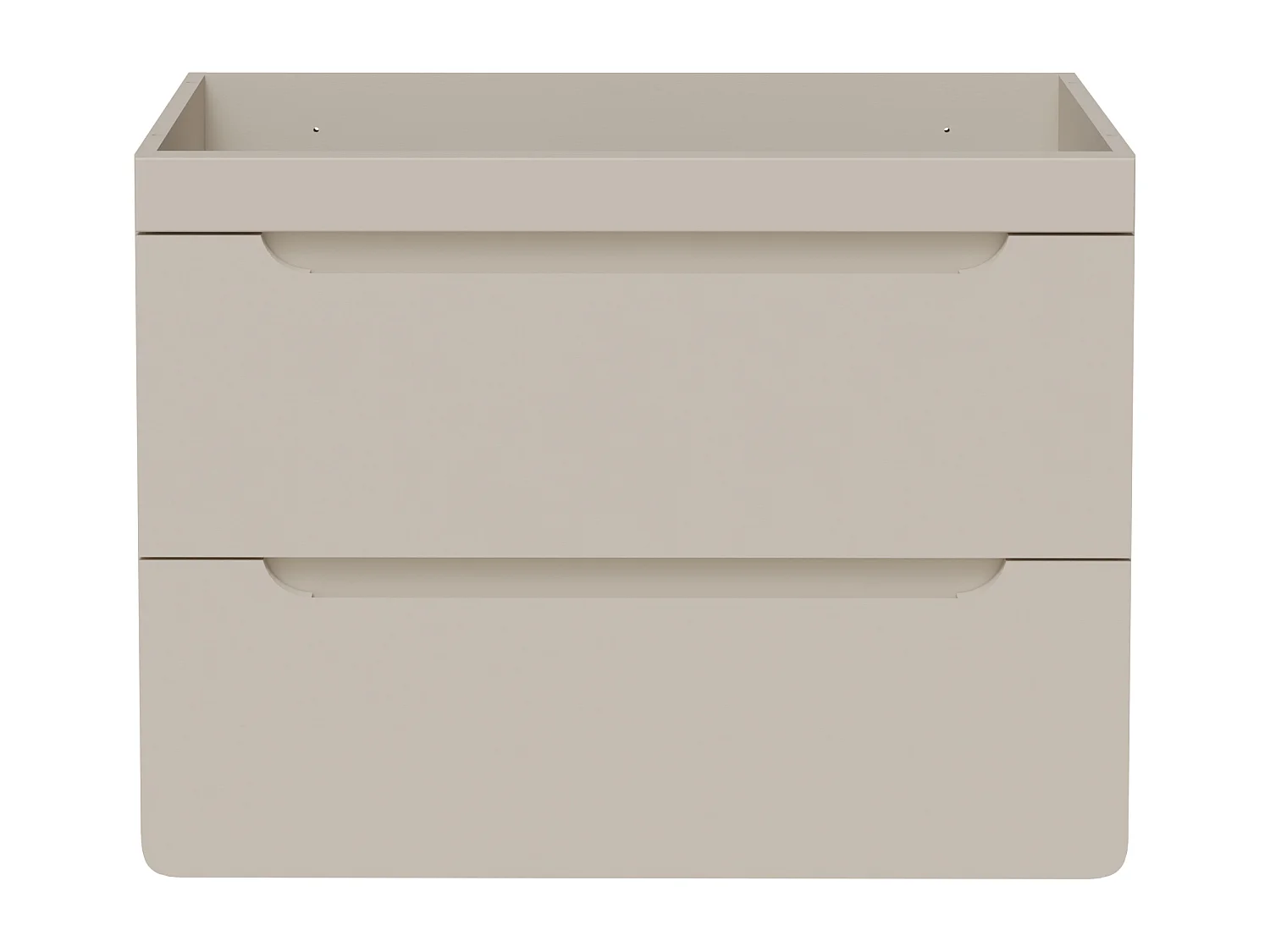 Meuble sous vasque suspendu coloris beige – 80 cm – ARUBA