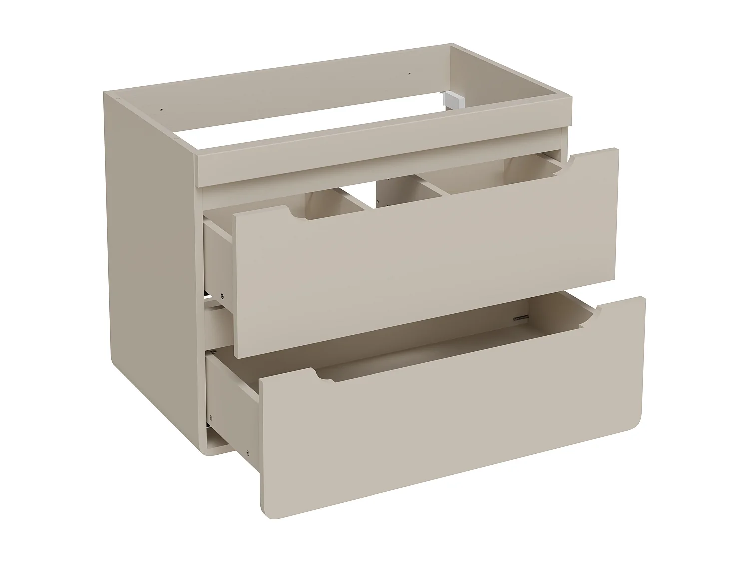 Meuble sous vasque suspendu coloris beige – 80 cm – ARUBA