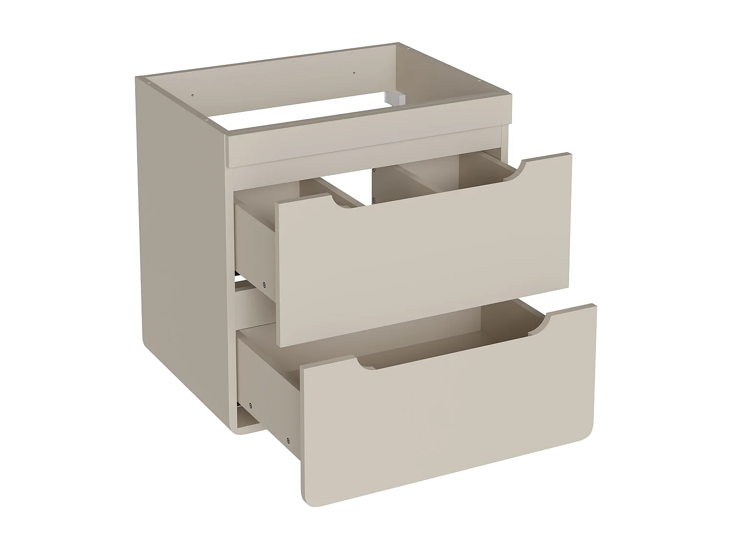 Meuble sous vasque suspendu coloris beige – 60 cm – ARUBA