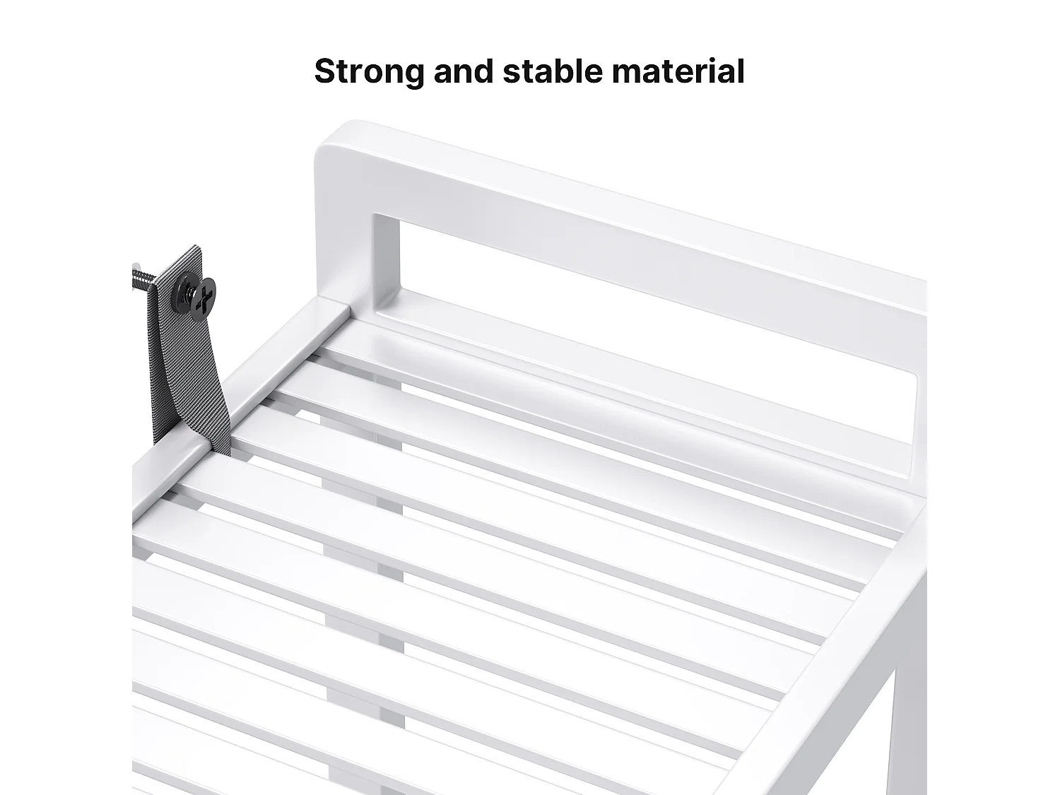 Étagère Salle De Bain 3 Niveaux 63x26x170cm Blanc Bealife