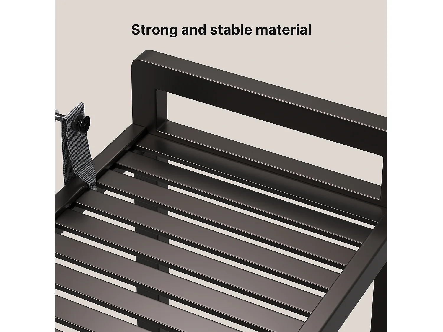 Étagère Salle De Bain 3 Niveaux 63x26x170cm Gris Foncé Bealife