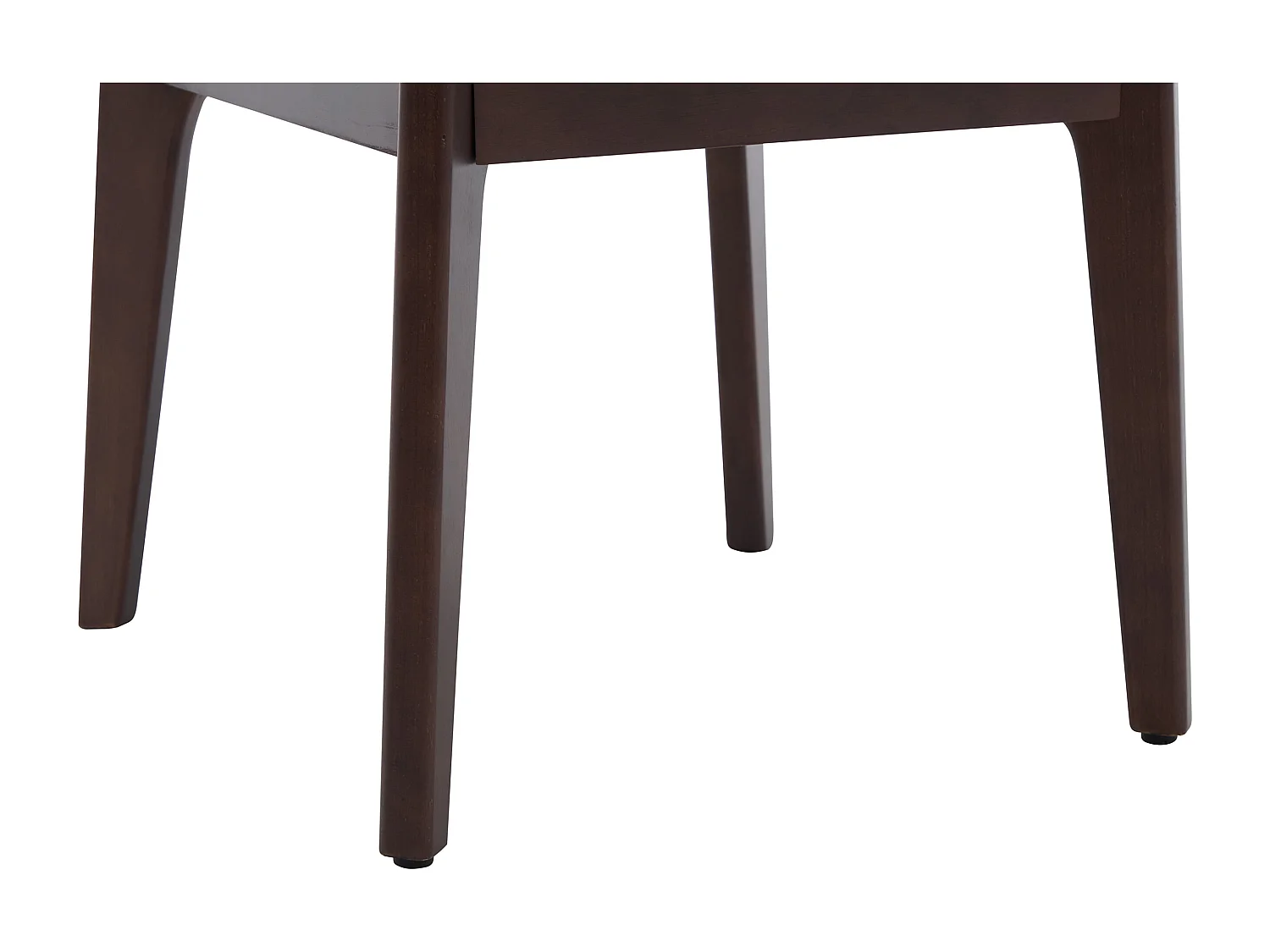 Lot de 6 chaises en tissu texturé et bois d'hévéa - Beige - GABIEL