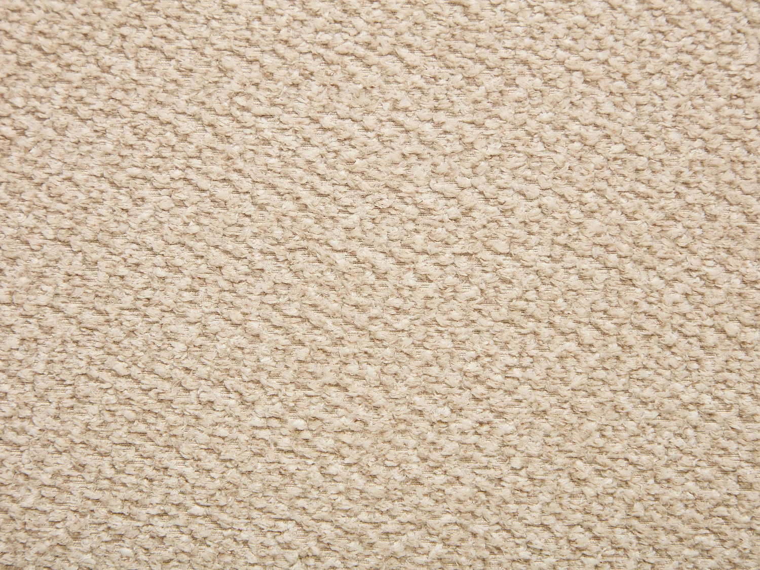 Lot de 6 chaises en tissu texturé et bois d'hévéa - Beige - GABIEL