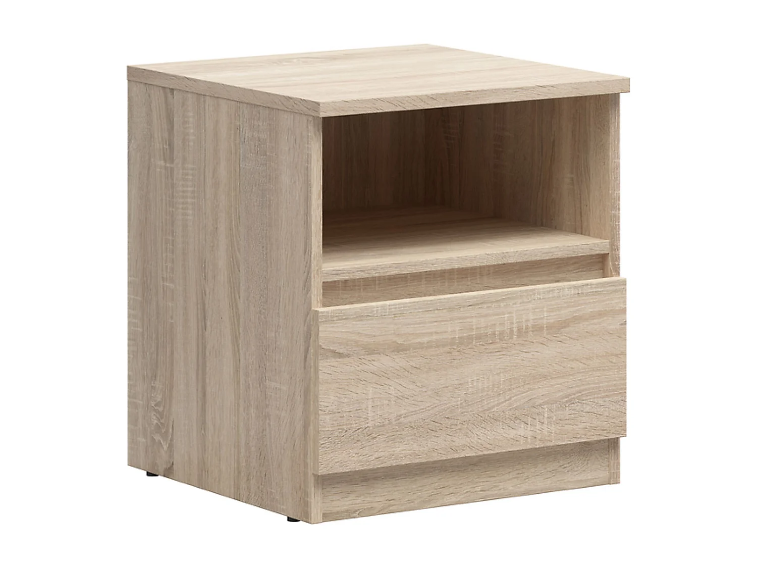 Table de nuit table de chevet avec Tiroir, coloris chêne Sonoma - Longueur 45 x Profondeur 45 x Hauteur 50,5 cm