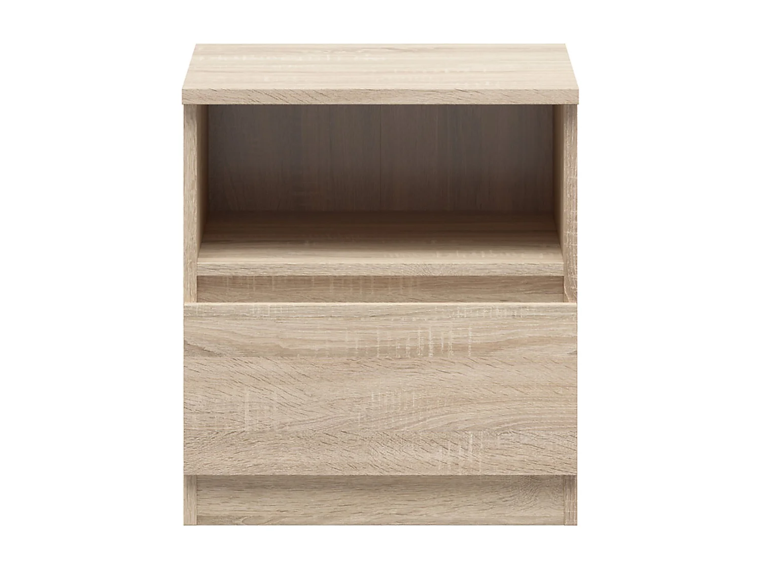 Table de nuit table de chevet avec Tiroir, coloris chêne Sonoma - Longueur 45 x Profondeur 45 x Hauteur 50,5 cm