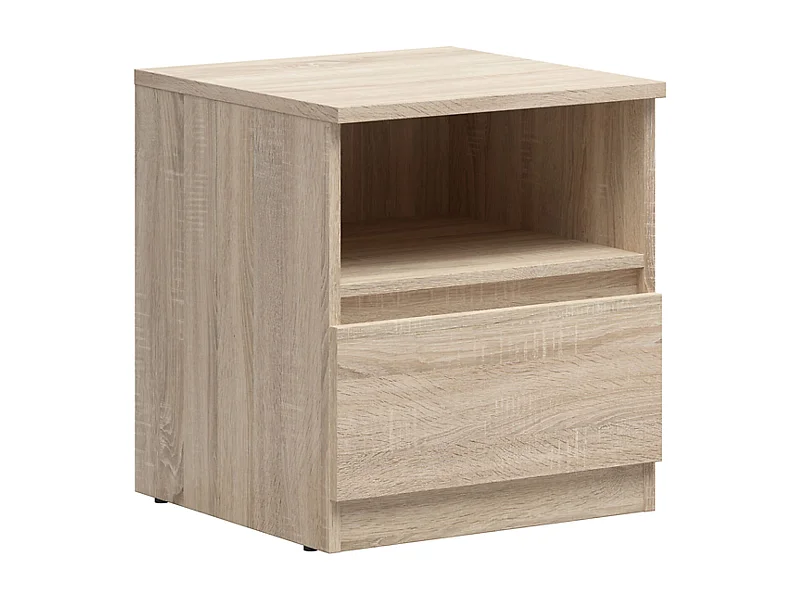 Table de nuit table de chevet avec Tiroir, coloris chêne Sonoma - Longueur 45 x Profondeur 45 x Hauteur 50,5 cm