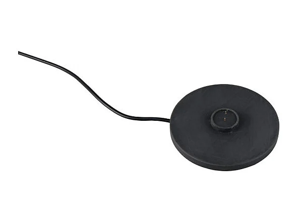 Lampe de table rechargeable en verre et métal Tauris