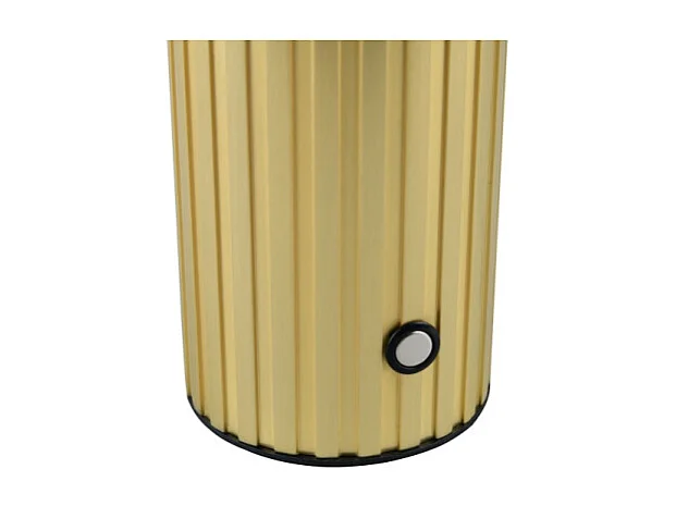 Lampe de table rechargeable en verre et métal Tauris