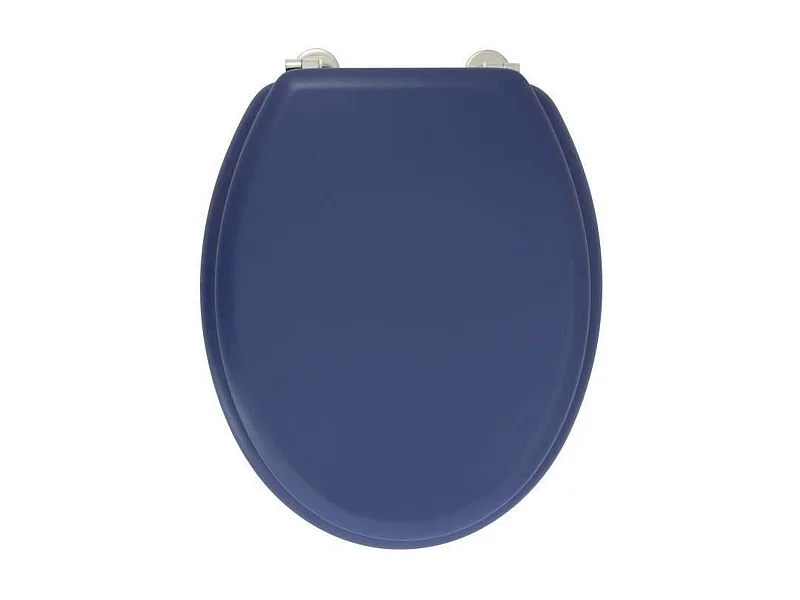Abattant WC Dolce - Charnières inox - Bois moulé - Bleu marine