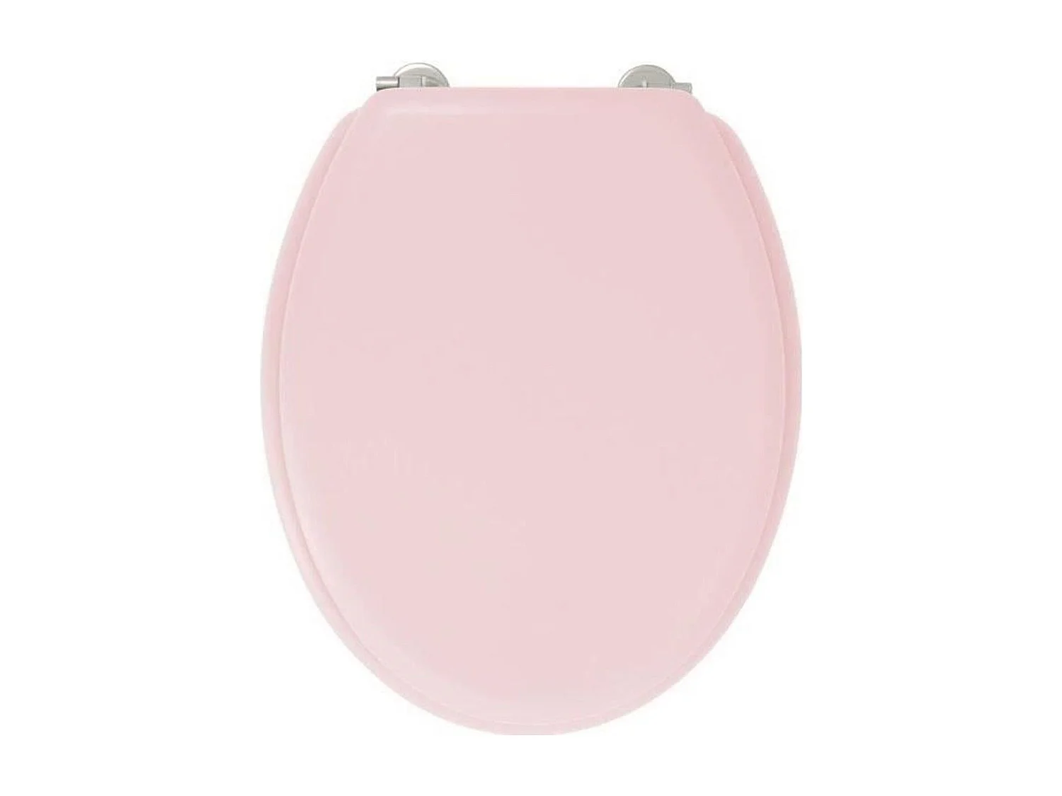Abattant WC Dolce - Charnières inox - Bois moulé - Rose crystal