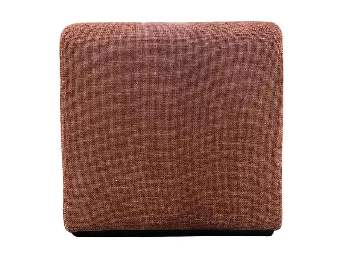Fauteuil en tissu terracotta Ysera