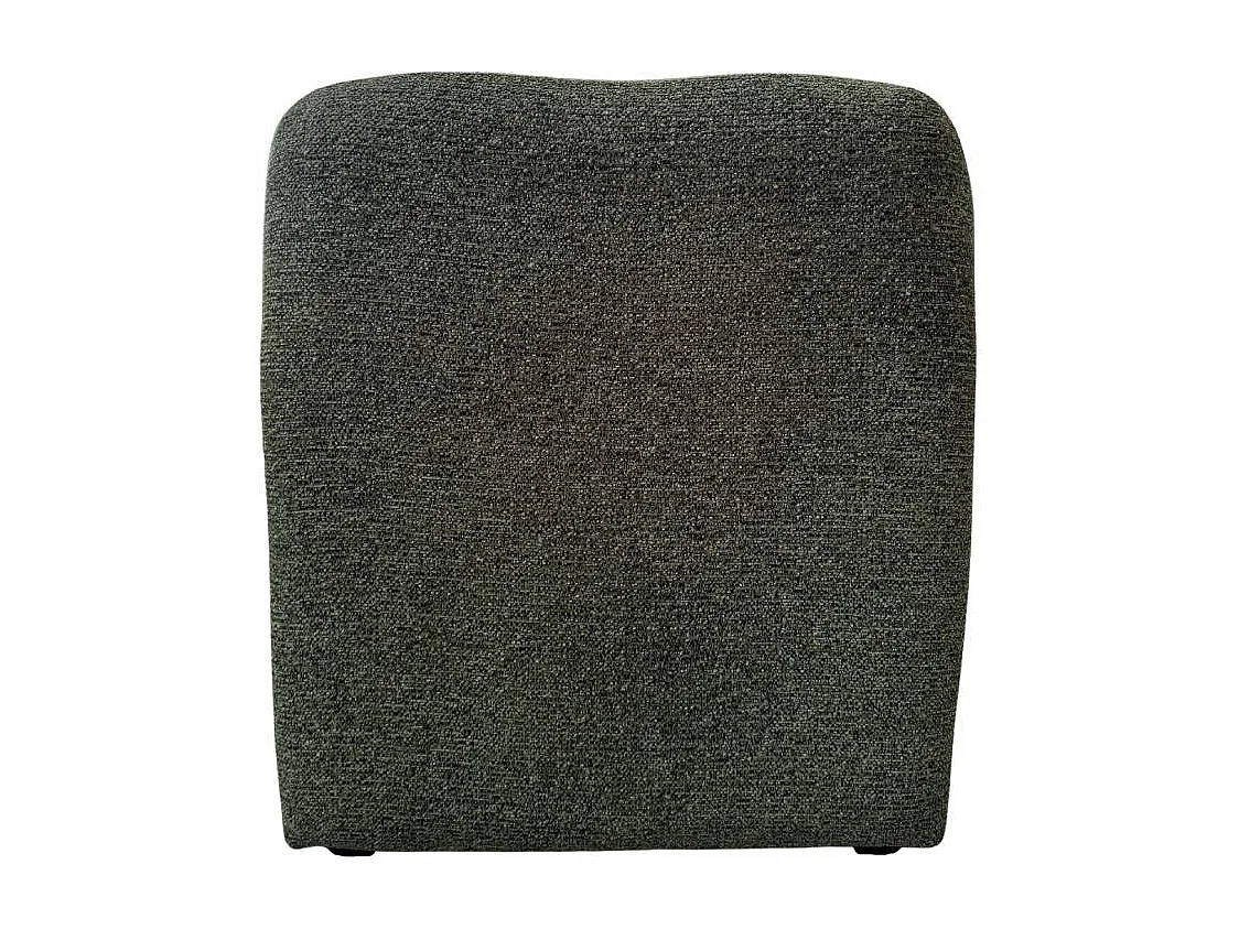 Fauteuil en tissu vert Ludovic