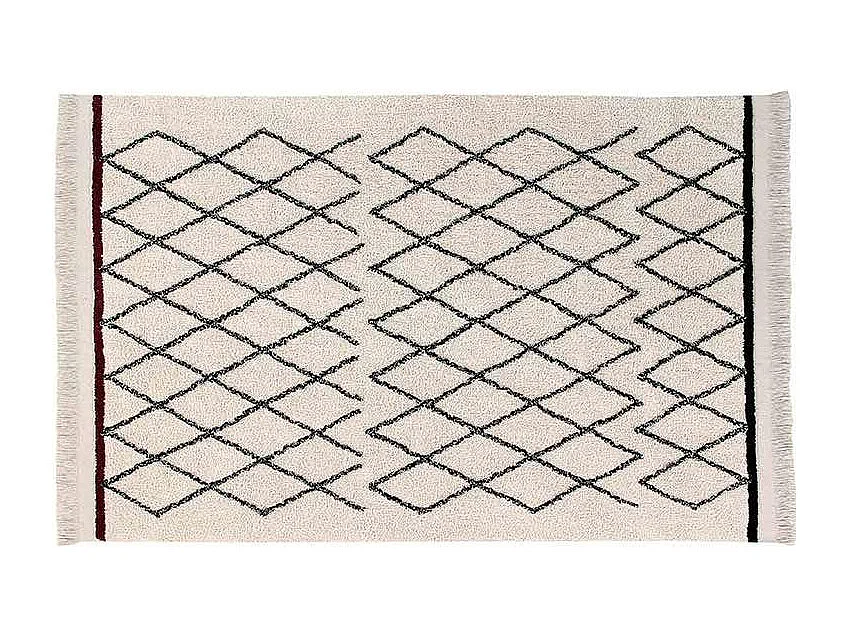 Tapis coton Berbère Criss - beige - 120 x 170