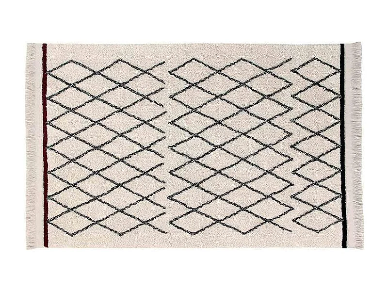 Tapis coton Berbère Criss - beige - 120 x 170