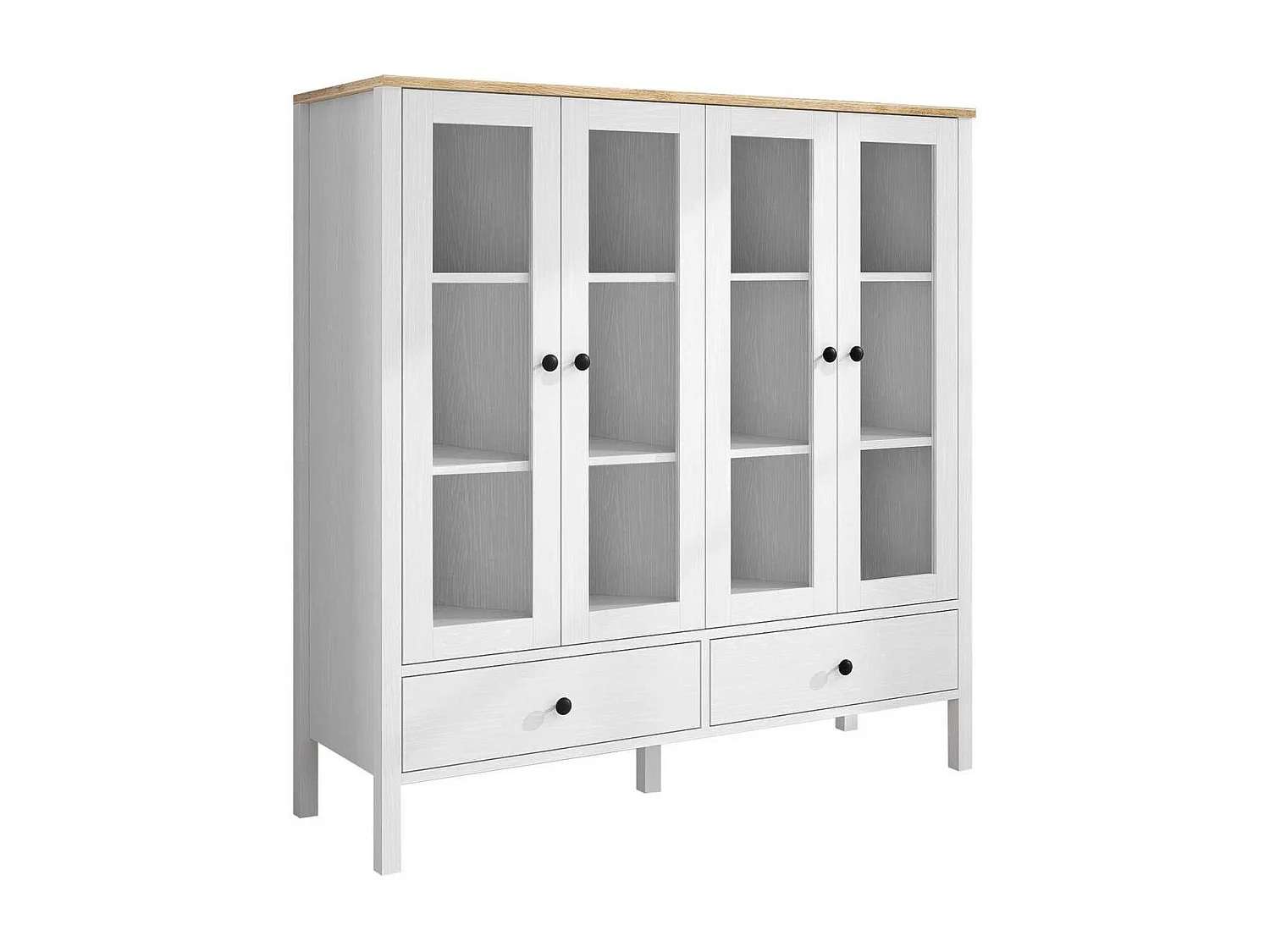 Meuble de rangement en aggloméré Frannie Modèle 5 : 130 x 44 x 136 cm