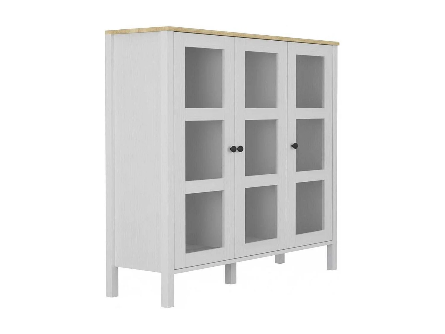 Meuble de rangement en aggloméré Frannie Modèle 1 : 112 x 40 x 123 cm