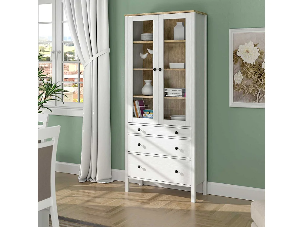 Meuble de rangement en aggloméré Frannie Modèle 4 : 83 x 35 x 194 cm