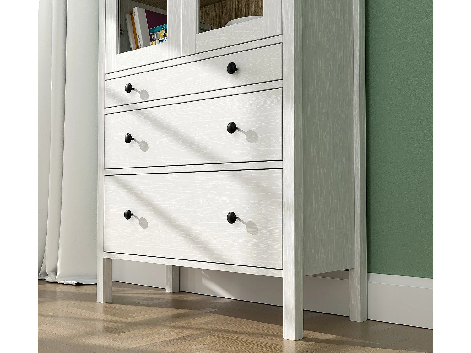 Meuble de rangement en aggloméré Frannie Modèle 4 : 83 x 35 x 194 cm