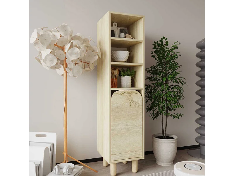 Colonne de rangement en aggloméré Parma