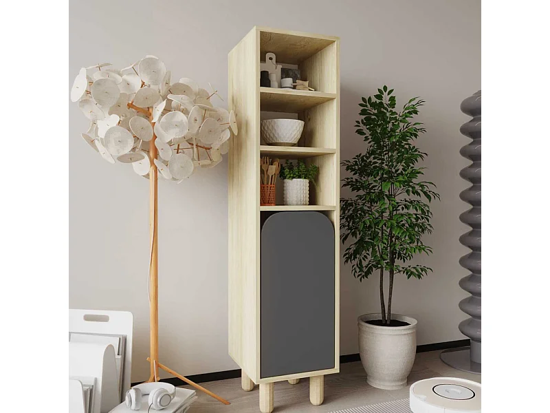 Colonne de rangement en aggloméré Parma