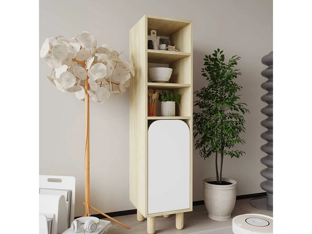 Colonne de rangement en aggloméré Parma