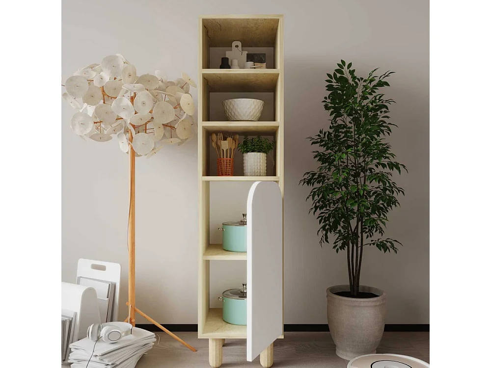 Colonne de rangement en aggloméré Parma