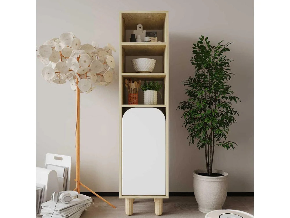 Colonne de rangement en aggloméré Parma