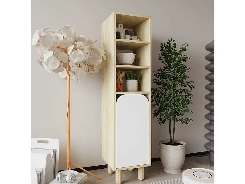 Colonne de rangement en aggloméré Parma