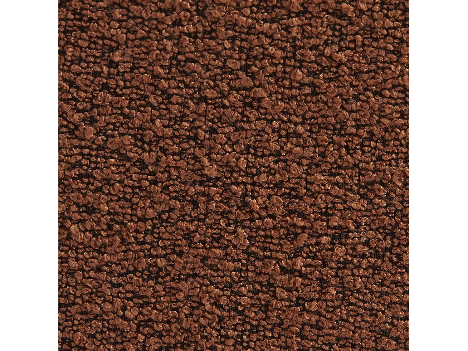 Sofá modular en borreguito texturizado, 3 plazas terracotta