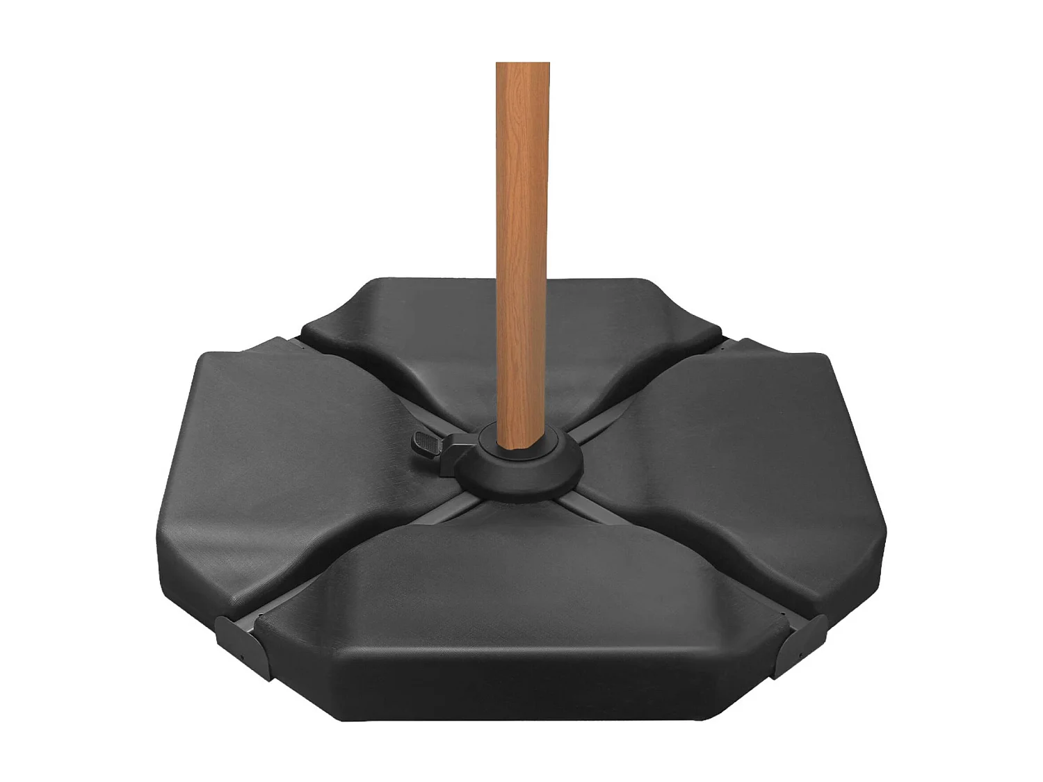 Pied triangle en plastique anthracite pour parasol - Baso