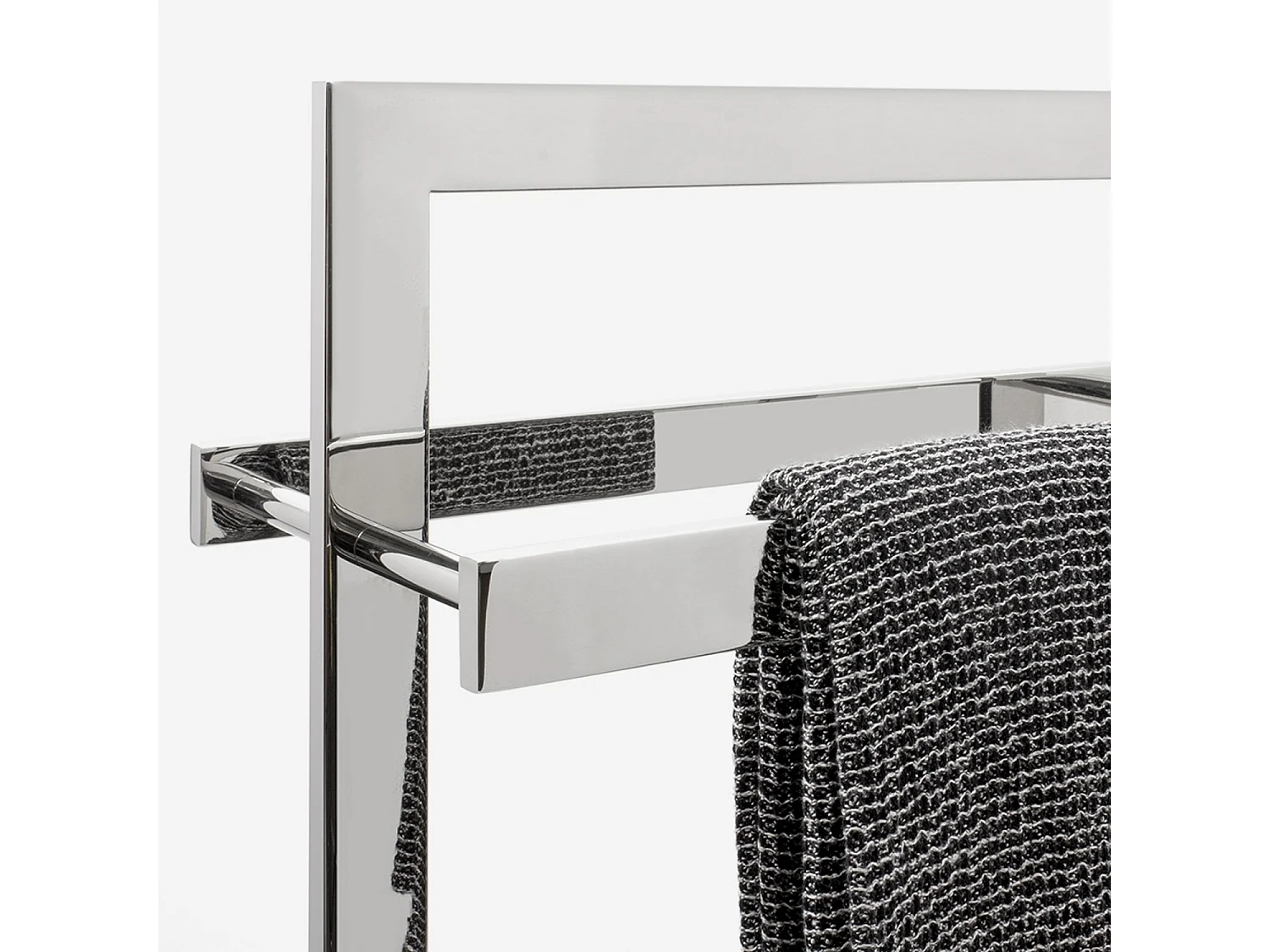 Porte-serviette inox mat ou brillant - COMPACT - BATHBAZAAR