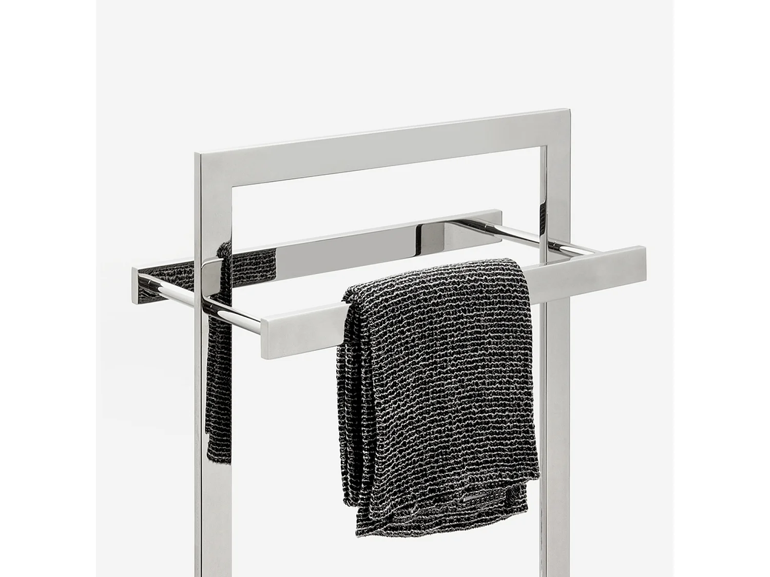 Porte-serviette inox mat ou brillant - COMPACT - BATHBAZAAR
