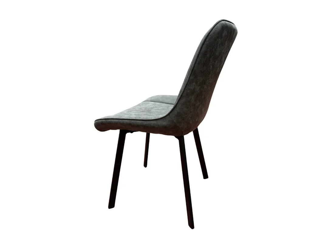 Chaise PU gris foncé Robin