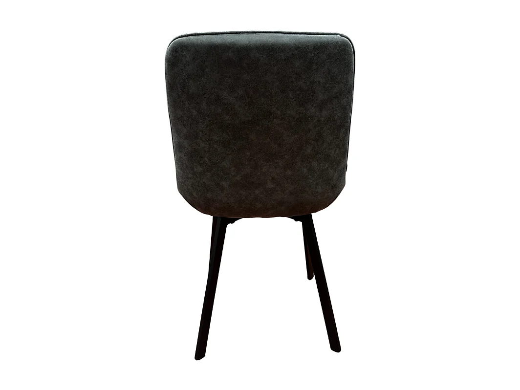 Chaise PU gris foncé Robin