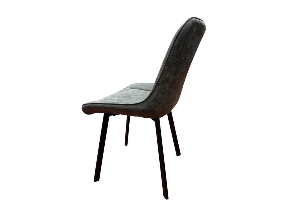 Chaise PU gris foncé Robin
