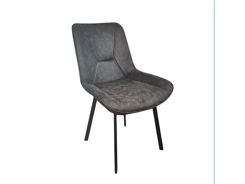 Chaise PU gris foncé Robin