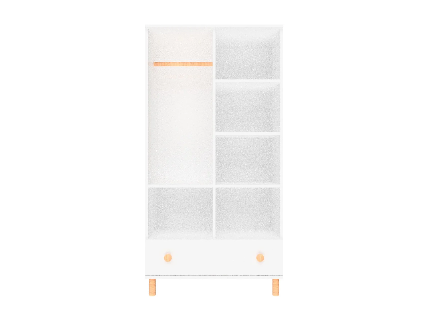 Armoire enfant avec tiroir COMBO blanc