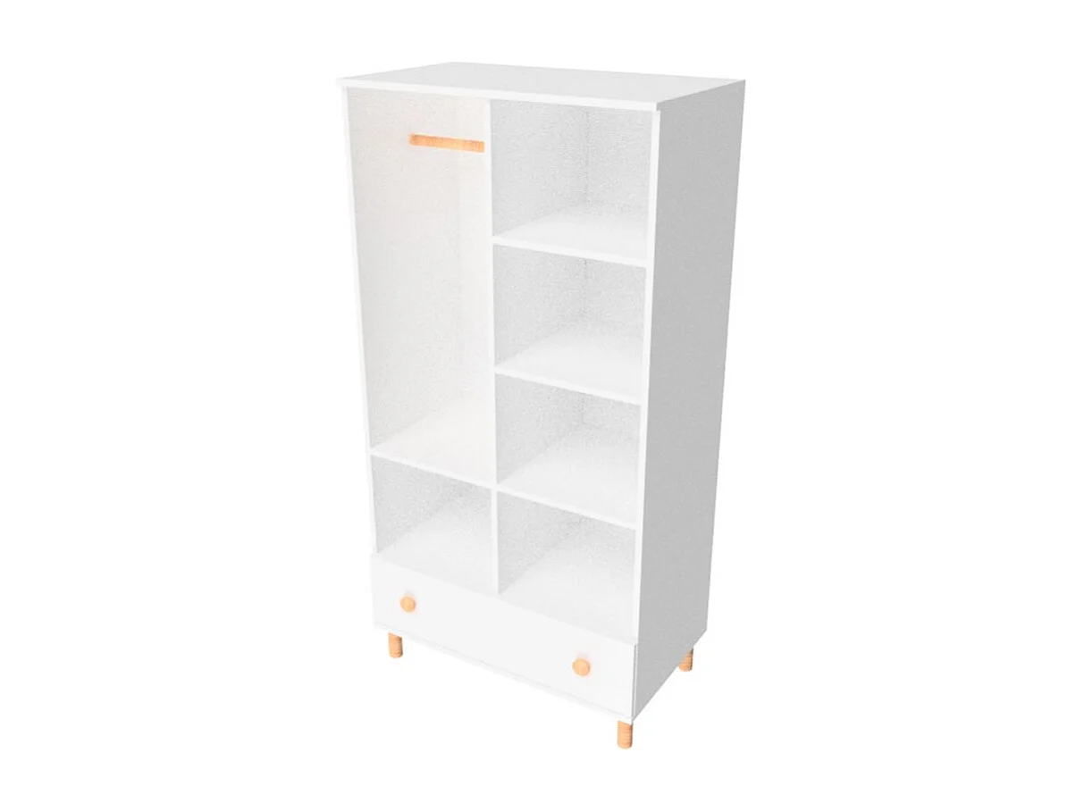 Armoire enfant avec tiroir COMBO blanc