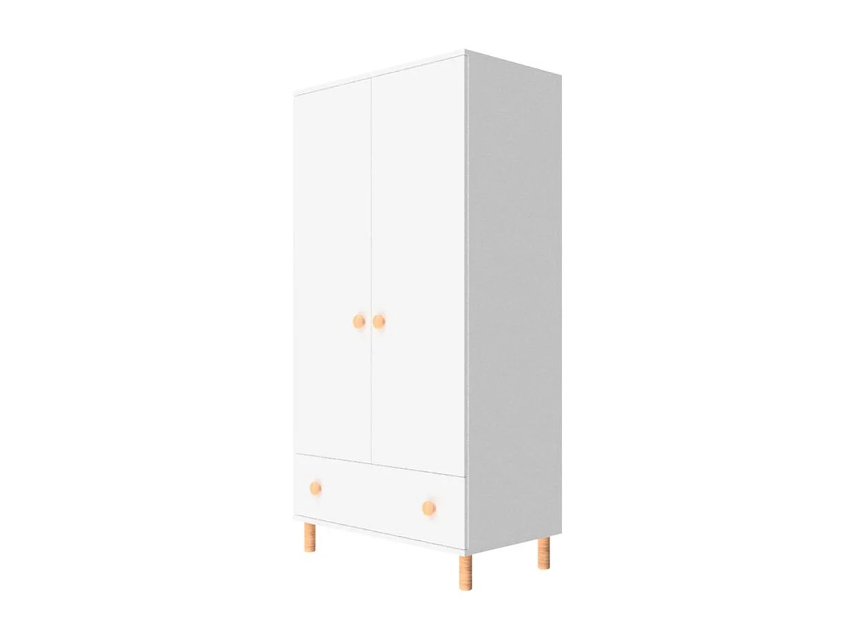 Armoire enfant avec tiroir COMBO blanc