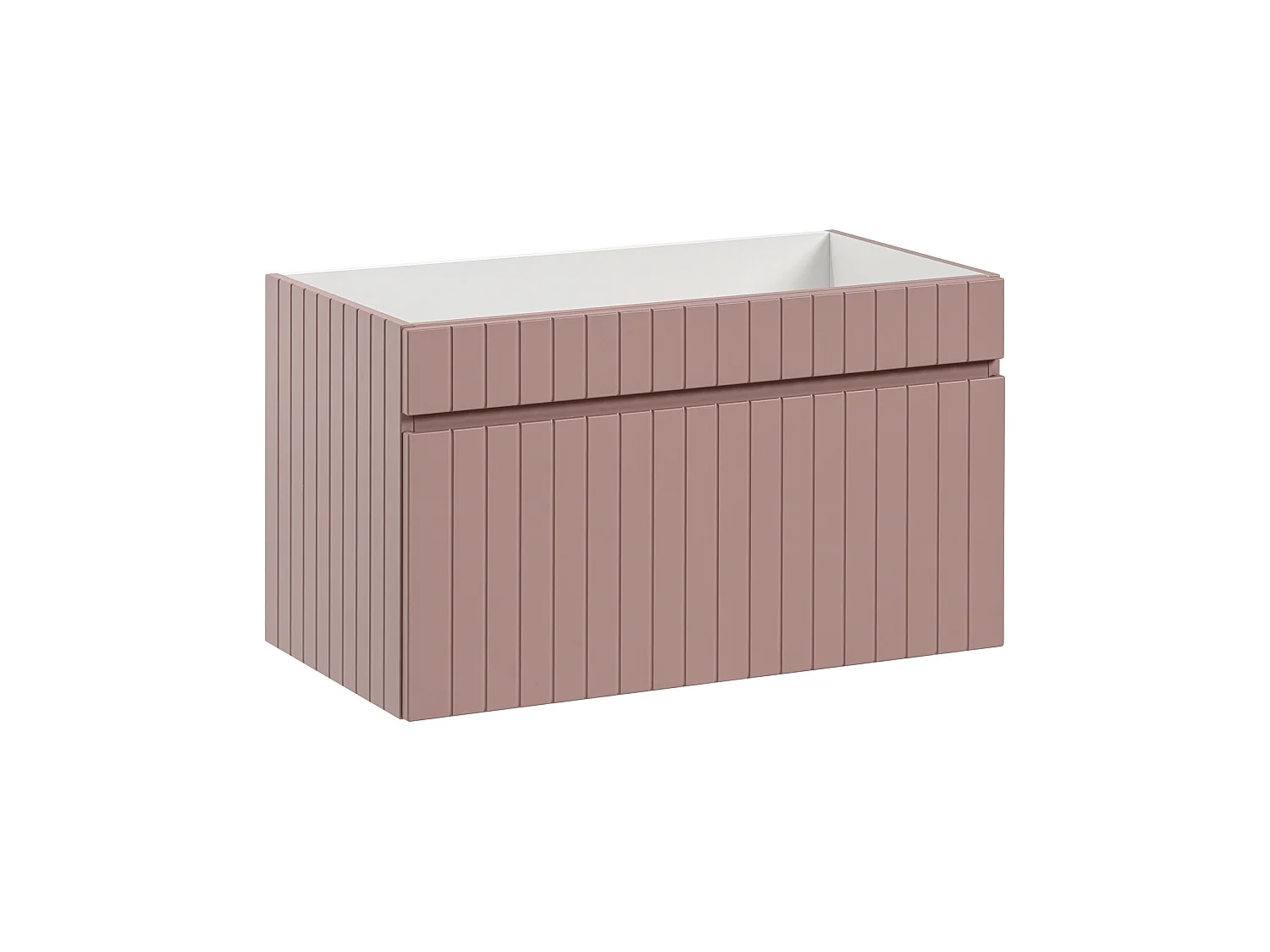 Ensemble de meubles 80 cm avec vasque à poser Iconic Rose