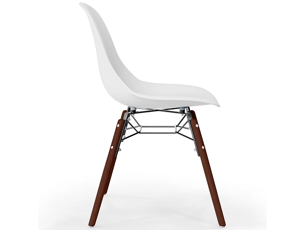 Chaises de Salle à Manger - Design Scandinave - Pieds en Bois Sombre - Lot de 4 - Skögur Noir