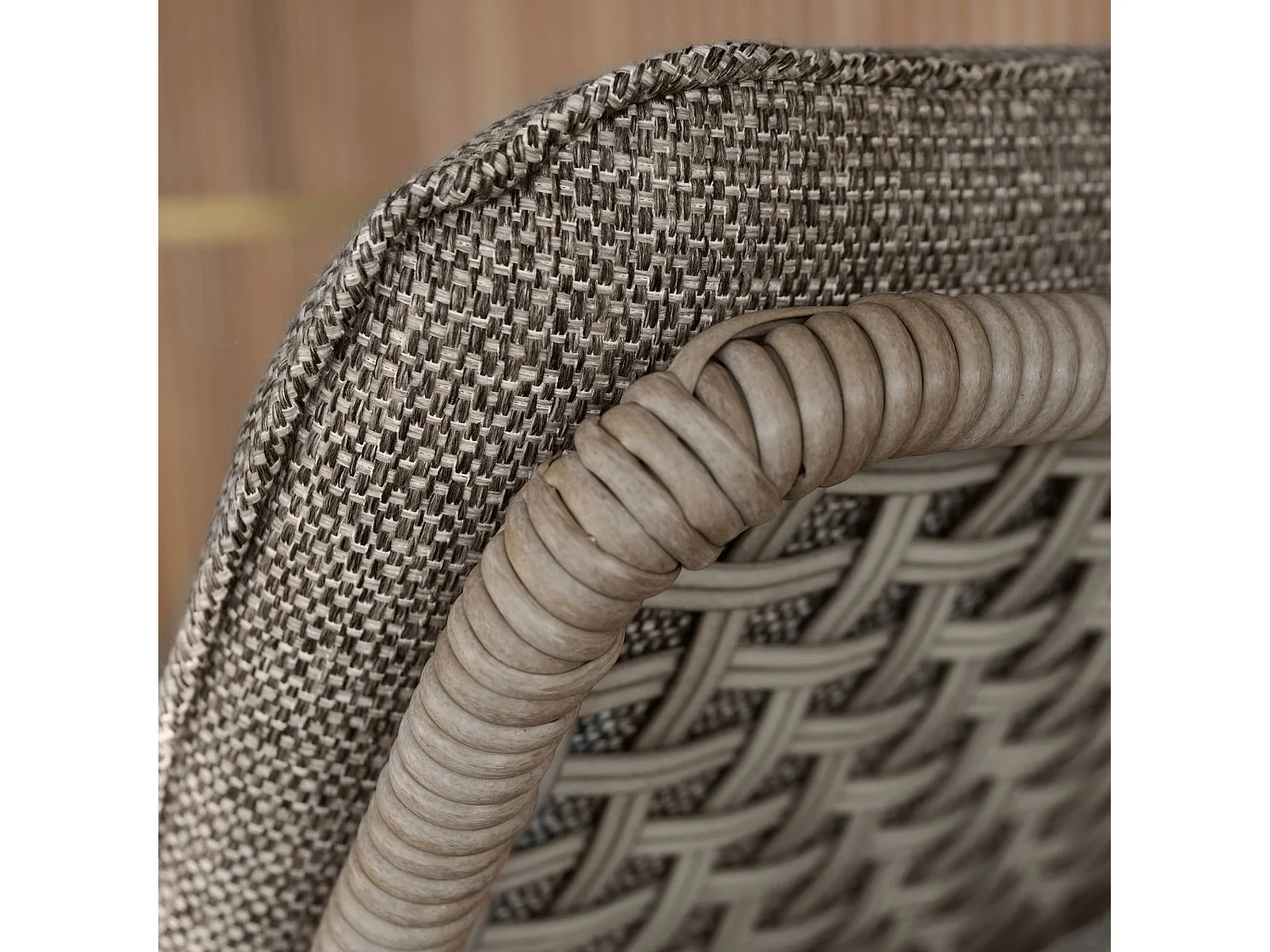 Now's Home - Lot 2 Chaises Longues A Roulette Aluminium Et Tissu Moka  Madrague