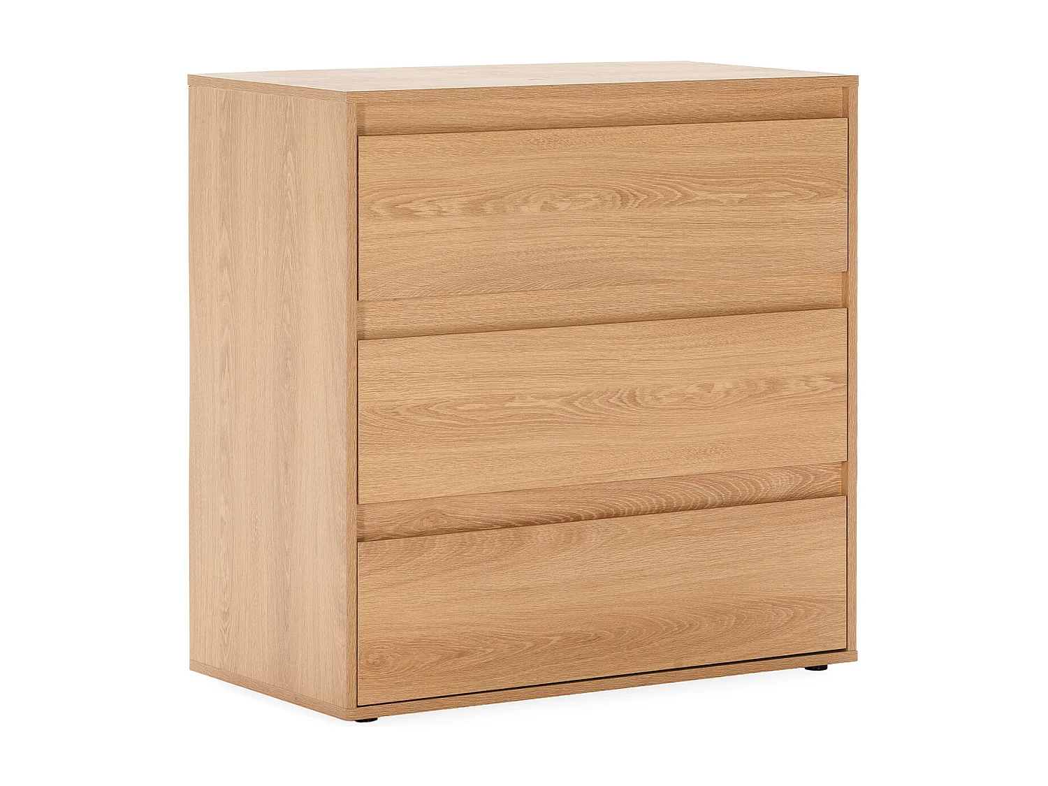 Kommode Tori 3 schubladen Eichenfarbe