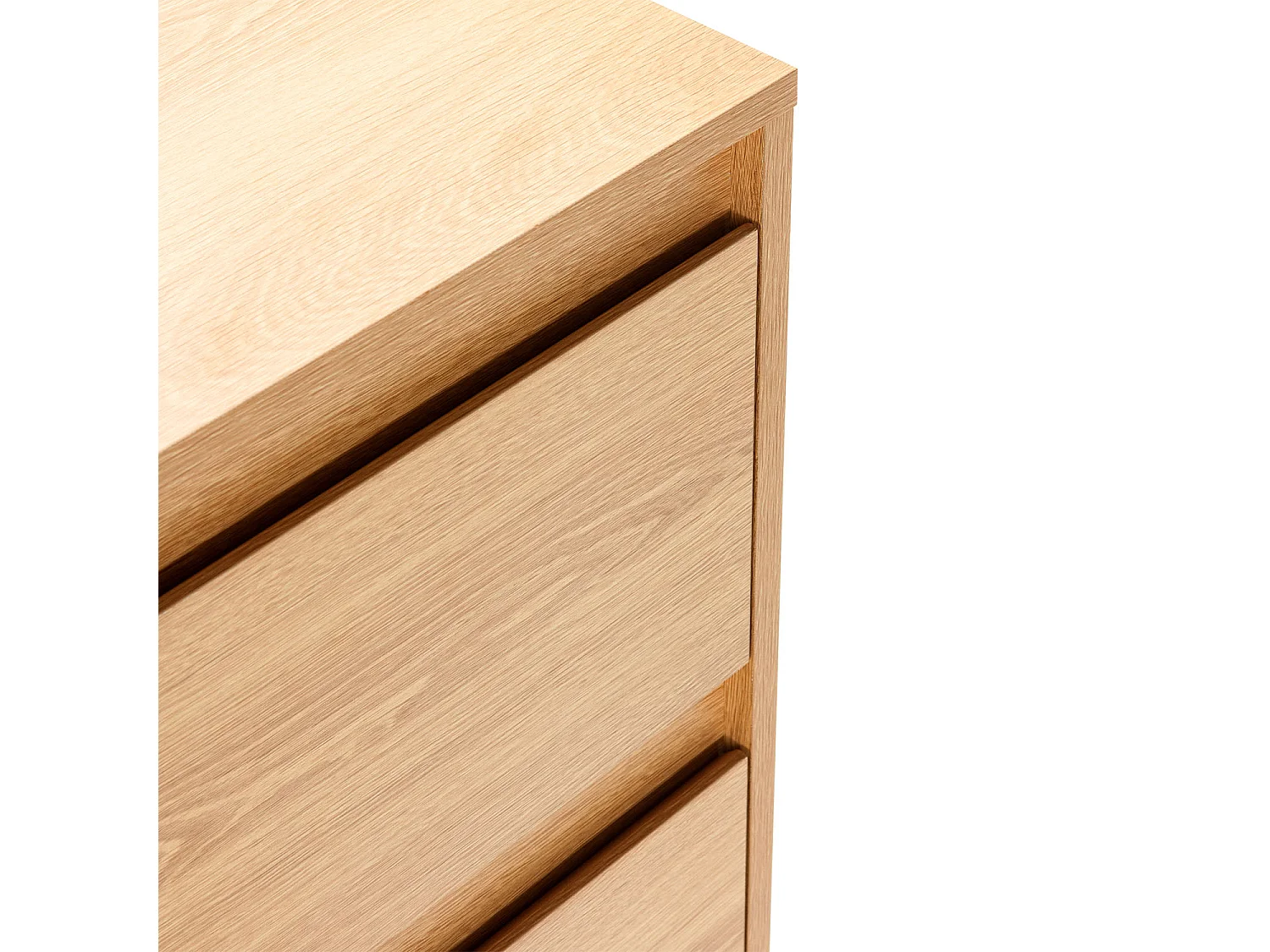 Kommode Tori 3 schubladen Eichenfarbe