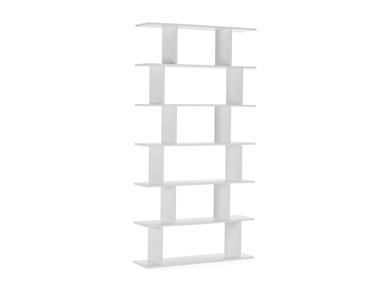 Wohnzimmerregal Osaka 6 fächern weiße Farbe