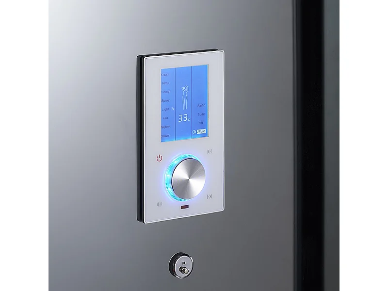 Cabine douche hammam 2 places XDUAL 120 MIRROR Archipel® - 120x80 cm