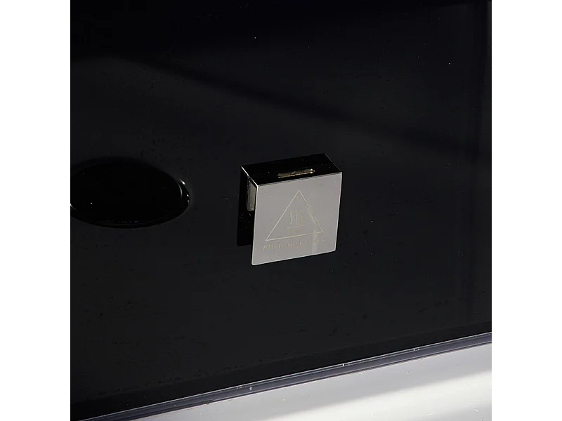 Cabine douche hammam 2 places XDUAL 120 BLACK Archipel® - 120x80 cm