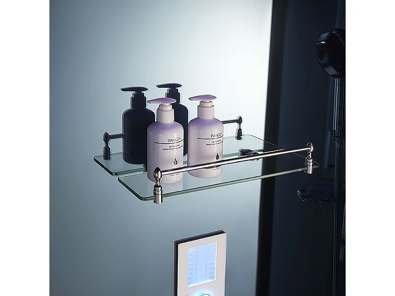 Cabine douche hammam 2 places XDUAL 160 MIROIR BLUE Archipel® - 160x90 cm